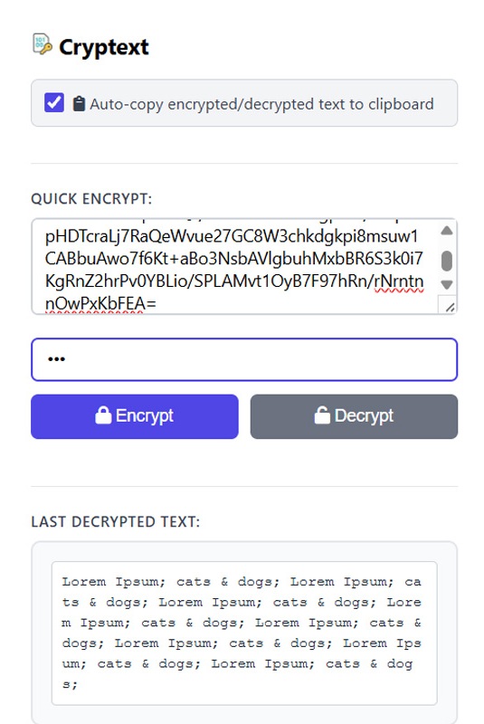 Cryptext